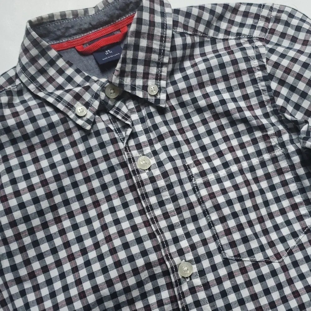 Gap Kids Poplin Longsleeve Button-Up Top-XS 4-5
